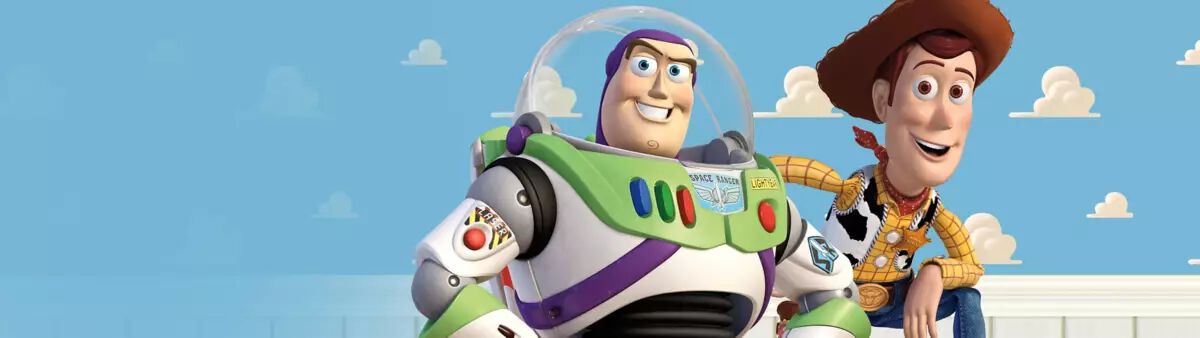 Buzz Lightyear and Woody Character Banner